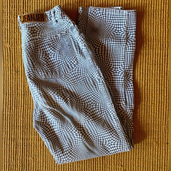Jeanjer Denim - Rare Vintage Jeanjer 1980s Optical Illusion Jeans, Women’s 2-3